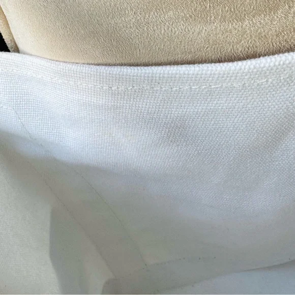 JEEP 2piece set: Love is Love White &Black w/rainbow color straps CanvasTote Bag - Picture 6 of 8